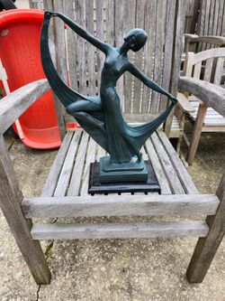 Cobre Scarf Dancer Statue 18"