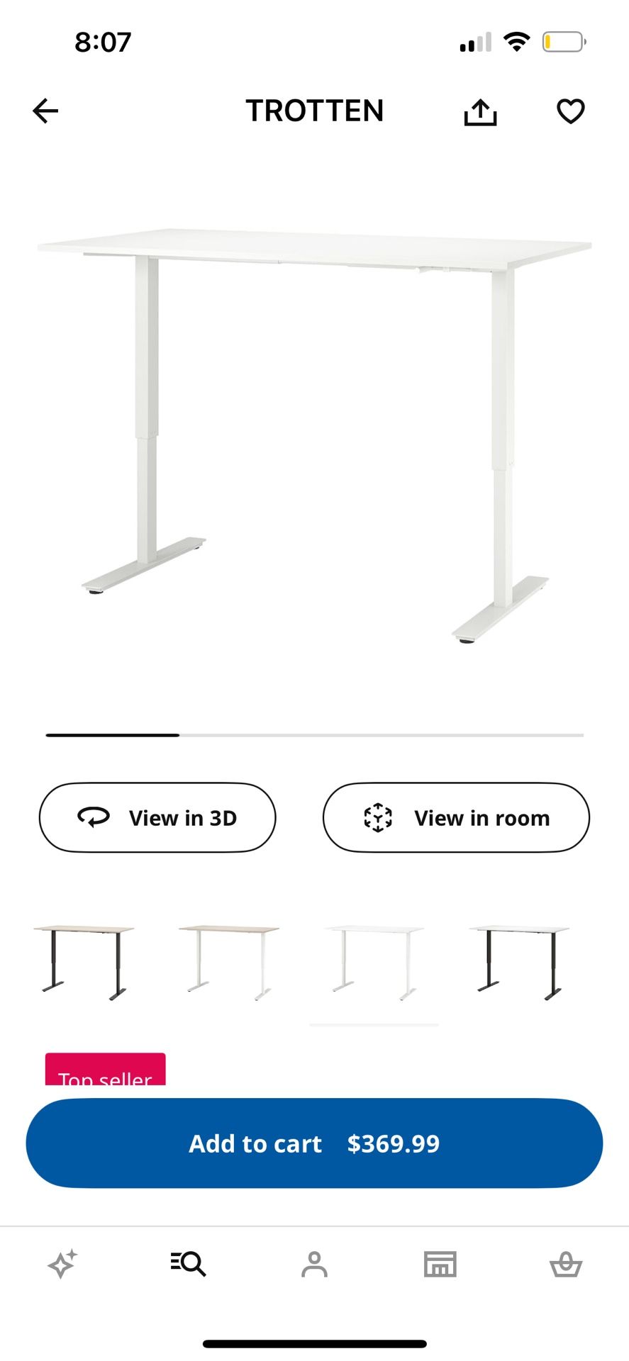 IKEA Trotten Sit/stand Desk