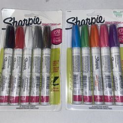 Lot Of Two Sharpie, Five Pack Paint, Pens