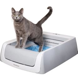 PetSafe ScoopFree Complete Plus Self-Cleaning Cat Litterbox - Never Scoop Litter Again - Hands-No Cleanup With Disposable Crystal Tray - Less Tracking