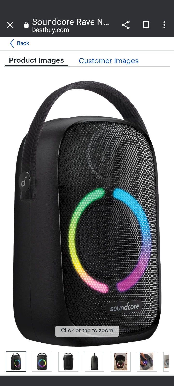 Anker Rave Neo Portable Speaker Brand NeSound w Out Of The Box