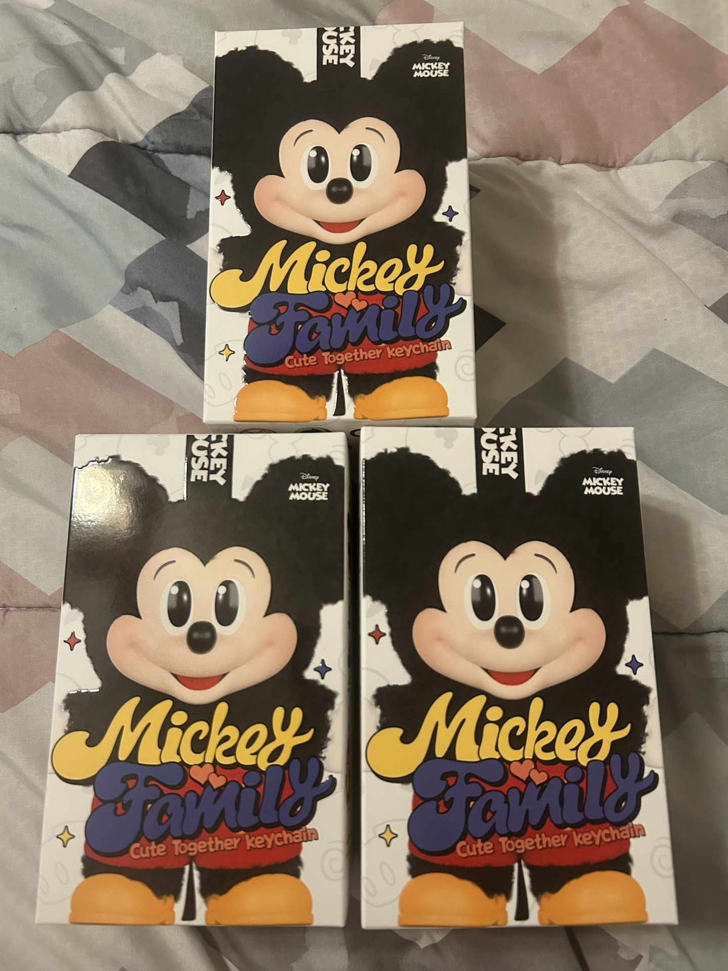Mickey Family Cute Together Keychain