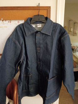 Dark Wash Denim Chore Coat Jacket