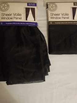 2 Sheer Window Panel