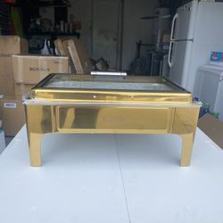 Golden food warmers