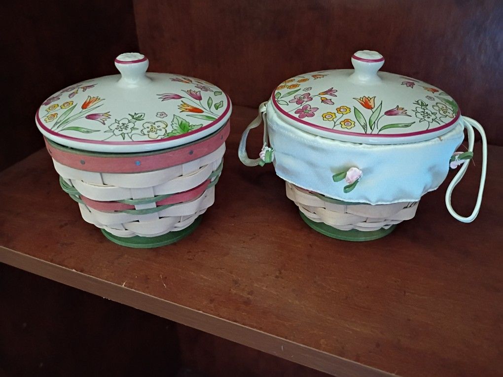 Longaberger Baskets With Lids