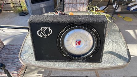 12” CVT flat subwoofer with kicker box