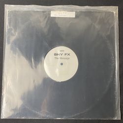 Shy FX The Message Vinyl Record 12” Promo 2001 UK Ebony Recordings Ebr08 (Rare White Label!)