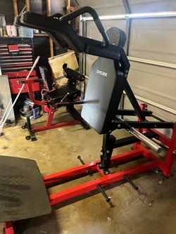 Hack squat machine