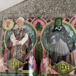Wicked Shiz Univeristy Dolls - Elphaba and Madame Morrible Brand New in Box 