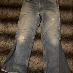 custom baggy reworked vintage jeans