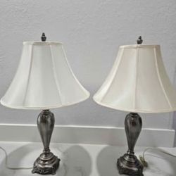 Table lamps pair 32" high