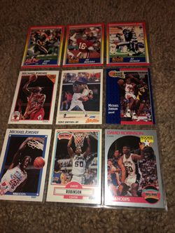 Football, Baseball, and Basketball Cards