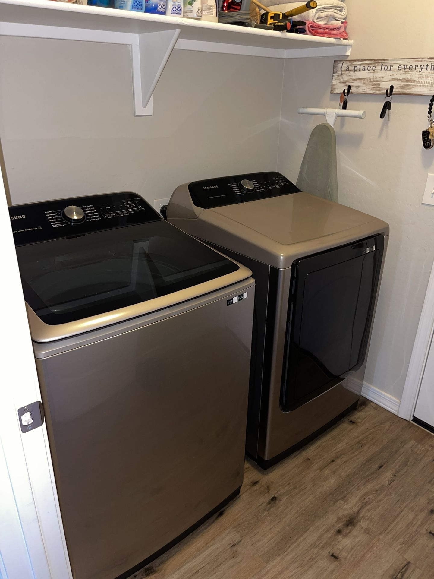 Gold/Rose Gold Samsung Washer & Dryer Set