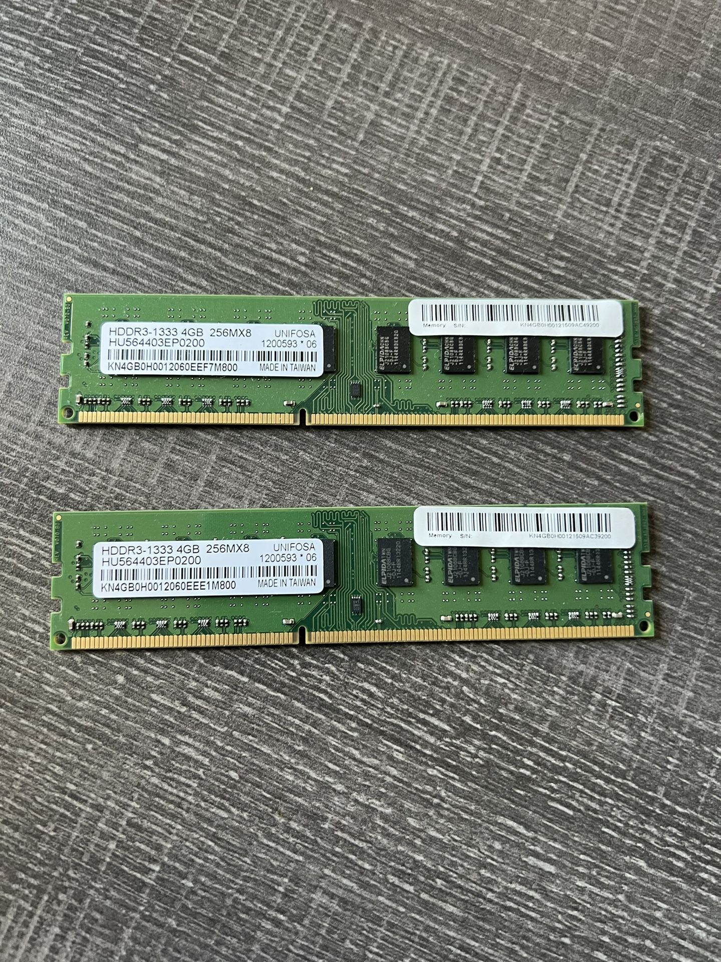 DDR3 8GB Total RAM Computer Memory
