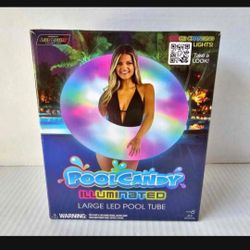 PoolCandy Illuminated Large LED Pool Tube  NEW 
