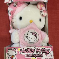 2002 Hello Kitty Plush with Nightlight in original box Y2K