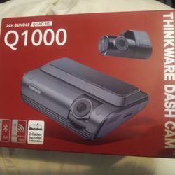Thinkware Dash Cam Q1000 2ch Bundle Quad HD $170