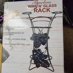 New Wine And Glasses Rack Holder Great Valentine's Day Gift 