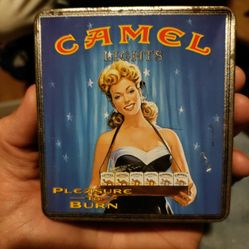 Vintage Camel Cigarette Pleasure To Burn Girl