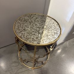 Gold Side Table 