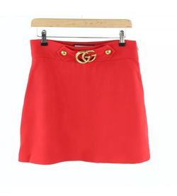 Gucci Marmont Wool Silk Pencil Skirt Size 44 UK 12
