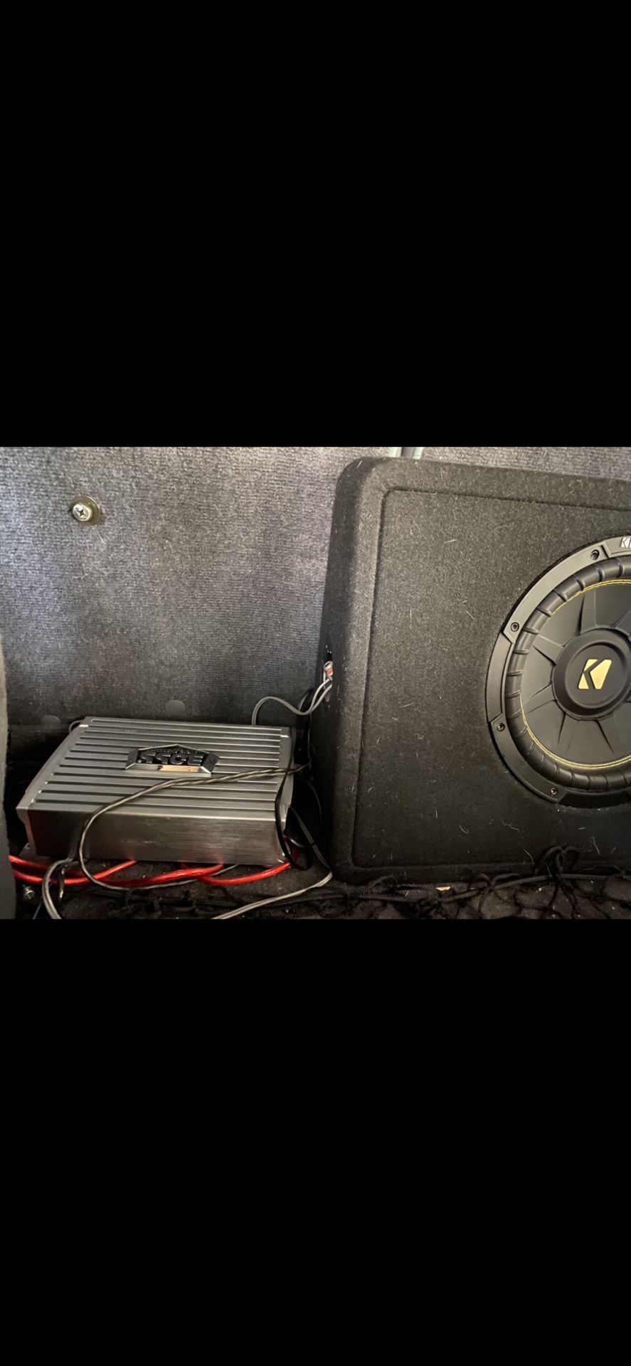 Boss Amp And 8in Subwoofer