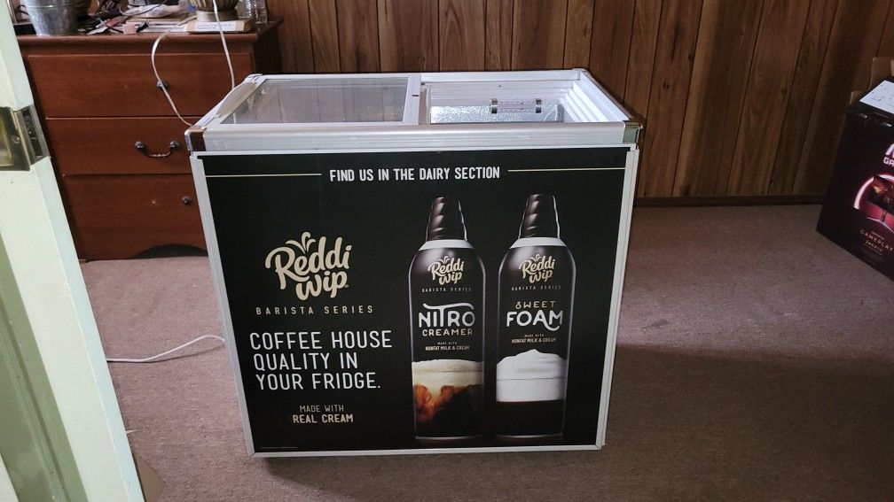 Reddi Wip Commercial Chest Fridge Cooler