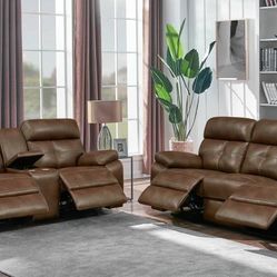 New Recliner Sofa And love Seat