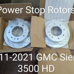 Power Stop 11-21 GMC Sierra 3500 HD Front Left & Right Evolution Drilled & Slotted Rotor - AR82153XL & AR82153XR

