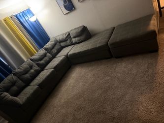 Sectional and ottoman for sale!