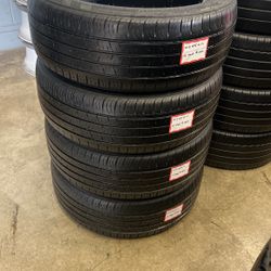 4-used Tires 215/55/R17 Kumho For 180.00 Installed.