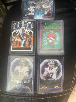 NFL Football Card Lot – Brady, Allen, Collins NBA cards as well