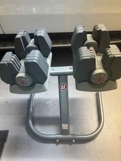 Adjustable Dumbbell Set with Stand