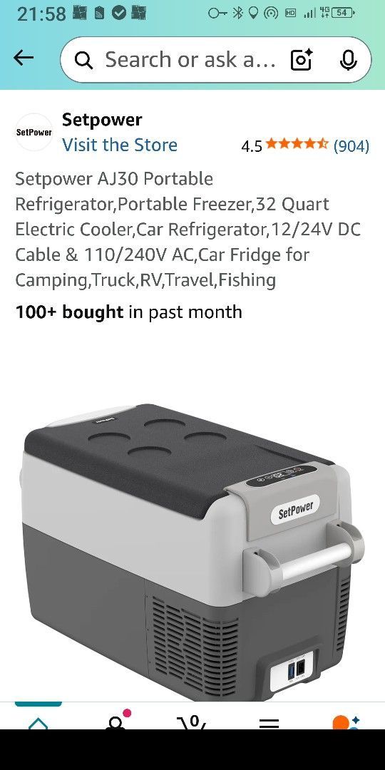 Setpower Aj 30 Fridge/Freezer 12vdc/AC.