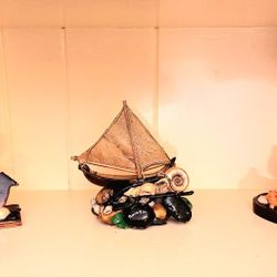 Puerto Rico Handcrafted Ocean Art Shelf Decor 