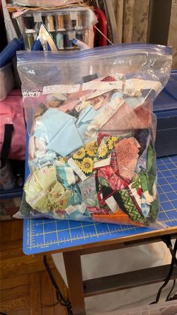 Quilting fabric scrap bag