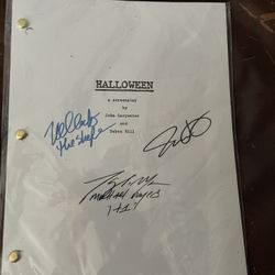 Halloween Script (reprint) Not Original