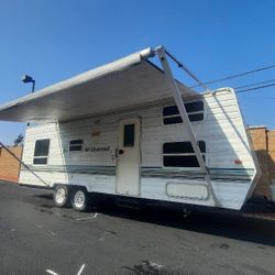 2003 WILDWOOD FOREST RIVER 24' QUAD BUNKS TRAILER TRAVEL