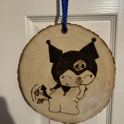 My Melody/kuromi Wood Burn (SAME PIECE OF WOOD)