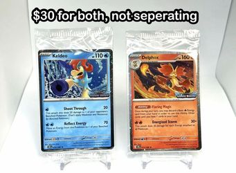 Pokemon TCG Chaos Rising Keldeo & Delphox Promo Cards