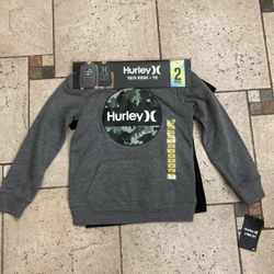 NWT Hurley Boys Hoodie & Tshirt 2 Pcs Set Size 5/6