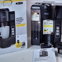 BELLA Single Serve Coffee Maker, Dual Brew K-Cup Pod or Ground Coffee #960
