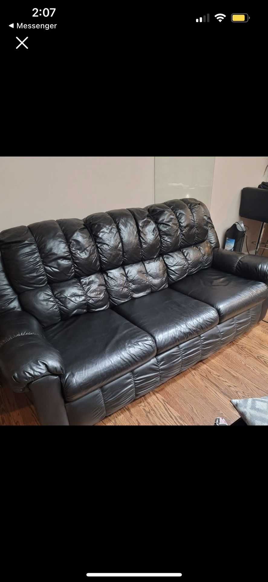 Black Couch Set (1 Piece)