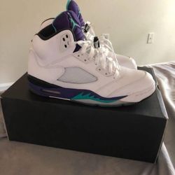 Size 12 Air Jordan 5 Grape