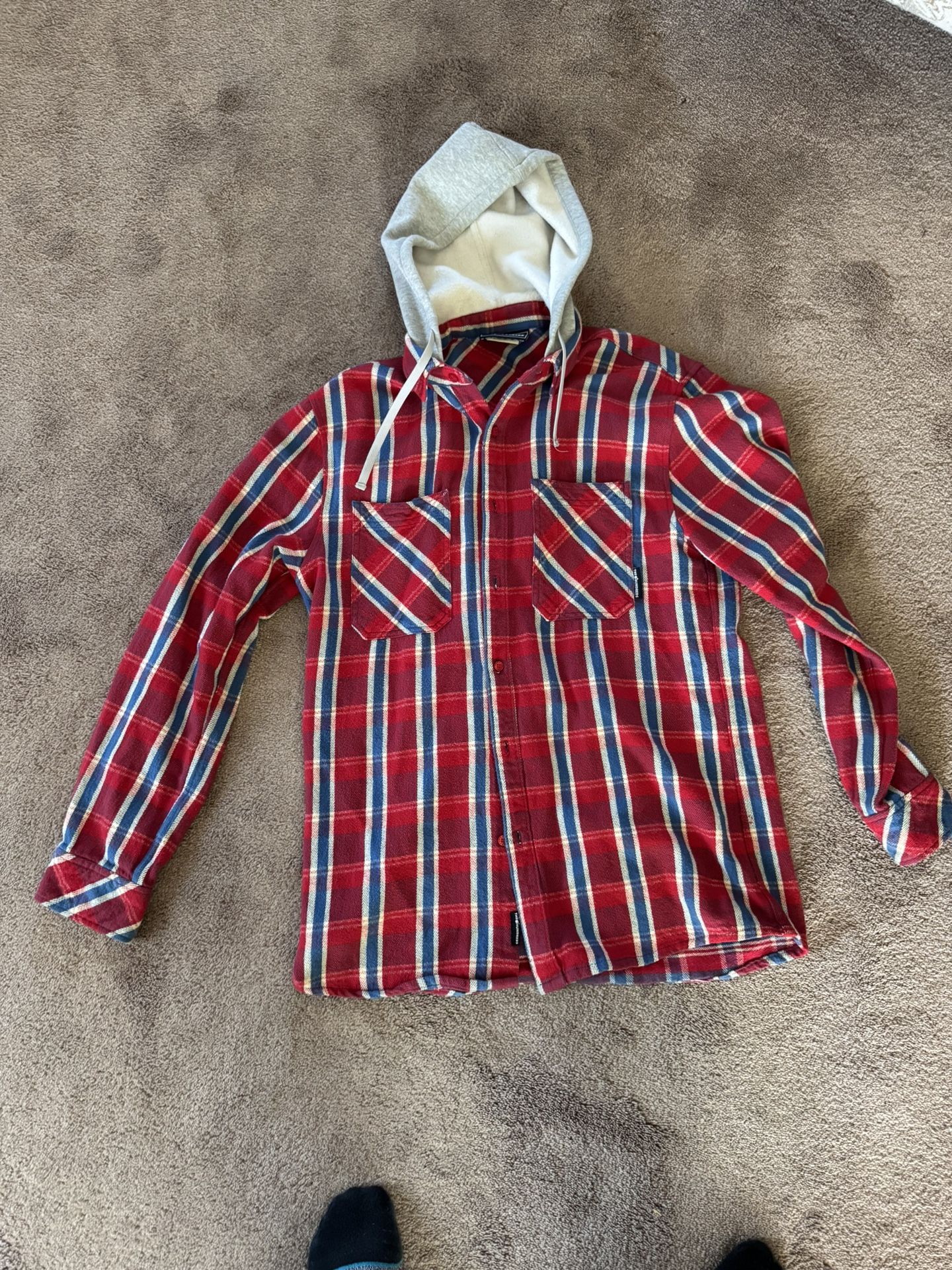 The Hundreds button up jacket Hoodie Size XXL