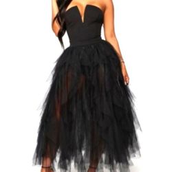 Fashion Nova  Caught My Tullie Dress