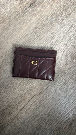 Coach Quilted Leather Card Holder