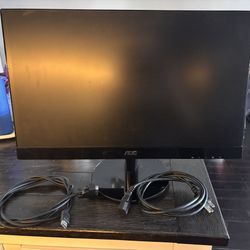 23” Computer Monitor With Cables 