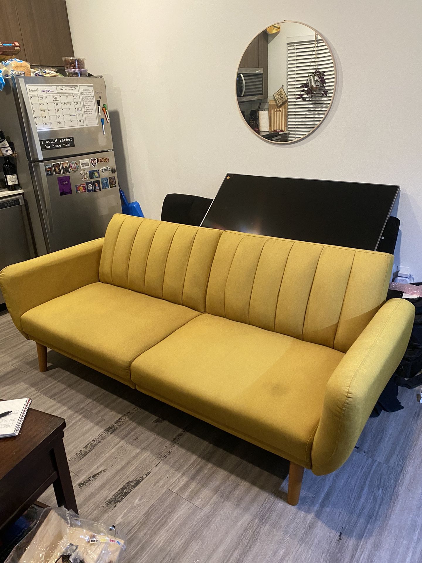 Vintage Mustard Fouton Couch